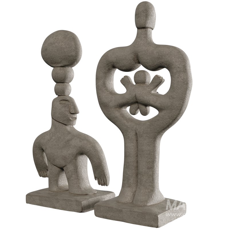 Concrete HIstorian Statue 02 - Image 4