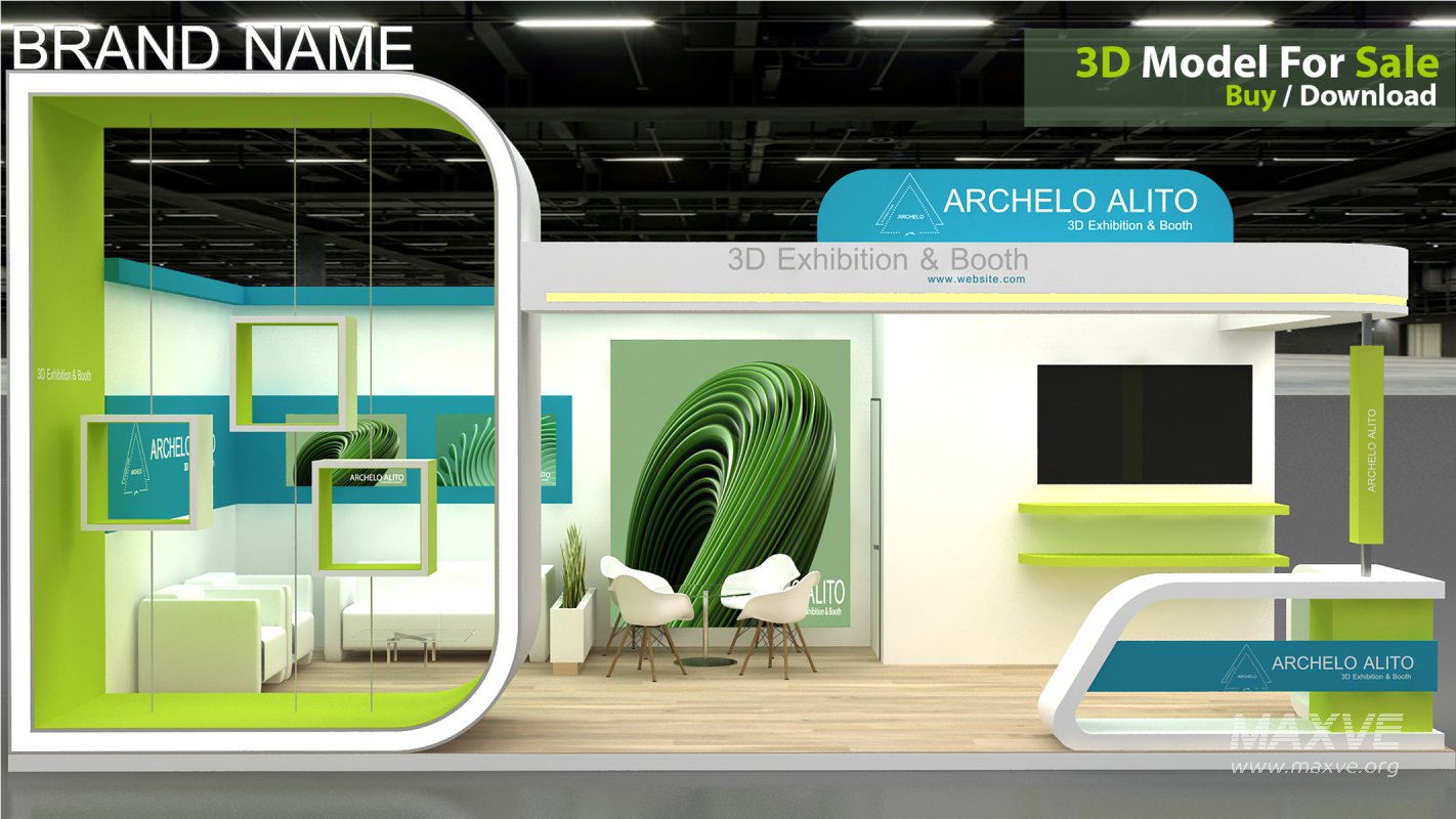3d kiosk booth exhibition - Image 6