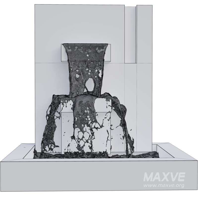 Modern Black Fountain - Image 1