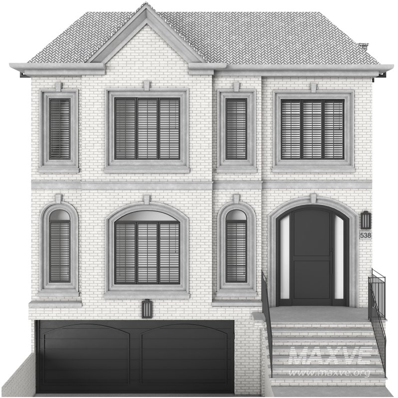 brick house with a pitched roof 03 - Image 1