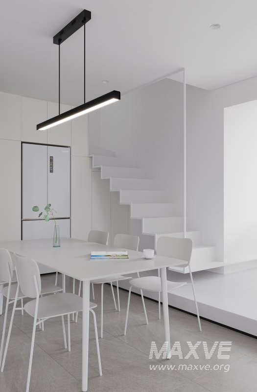 Modern living room and dining room interior scene - Image 5