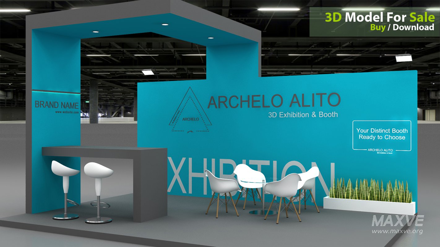 3D Exhibition Booth Model - Image 3