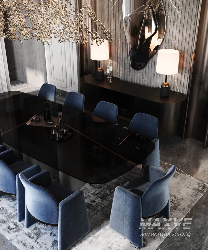 luxury salon and dining neoclassic - Image 2