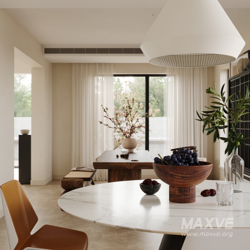 Eclectic living and dining room - Image 10