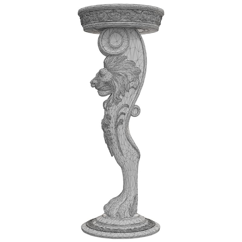 Antique Lion table decor - Image 4
