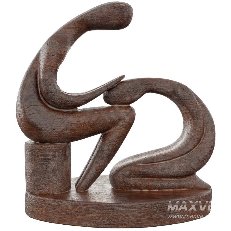 Wooden Statue 01 - Image 4