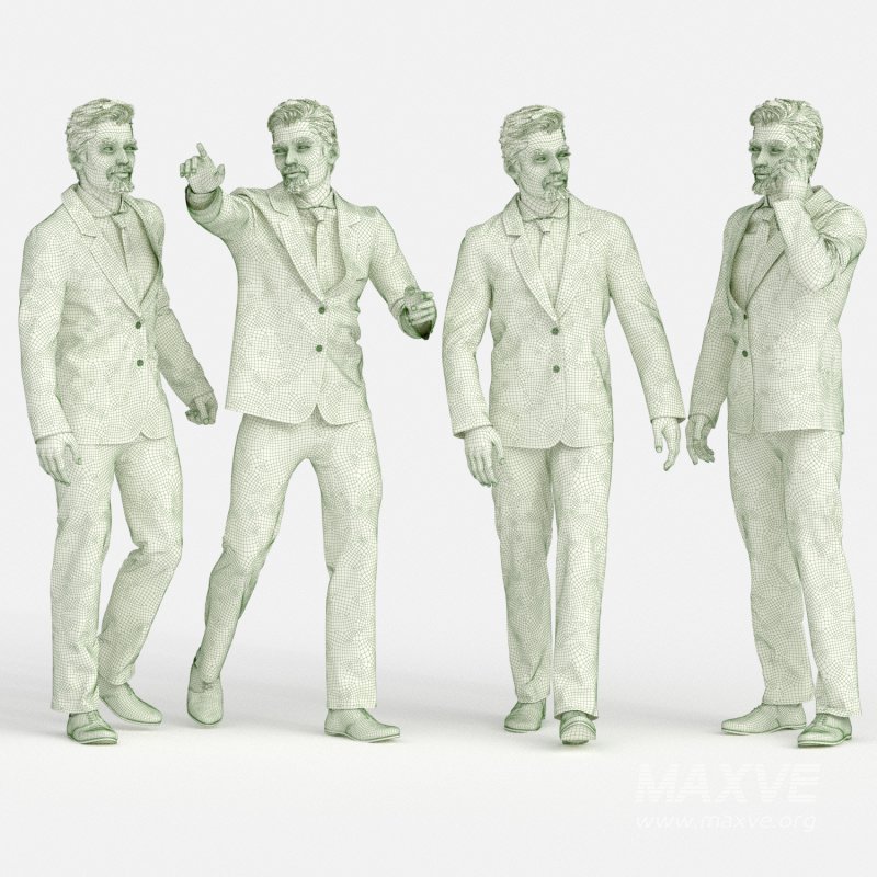 Boss Business man 04 poses - Image 3