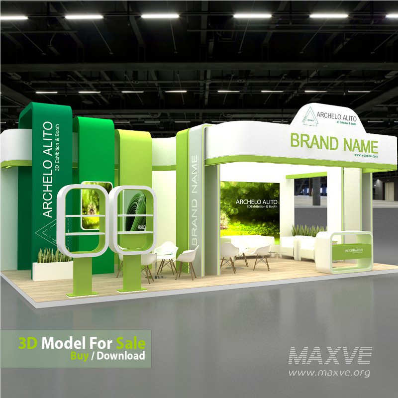 booth 3d model - Image 1