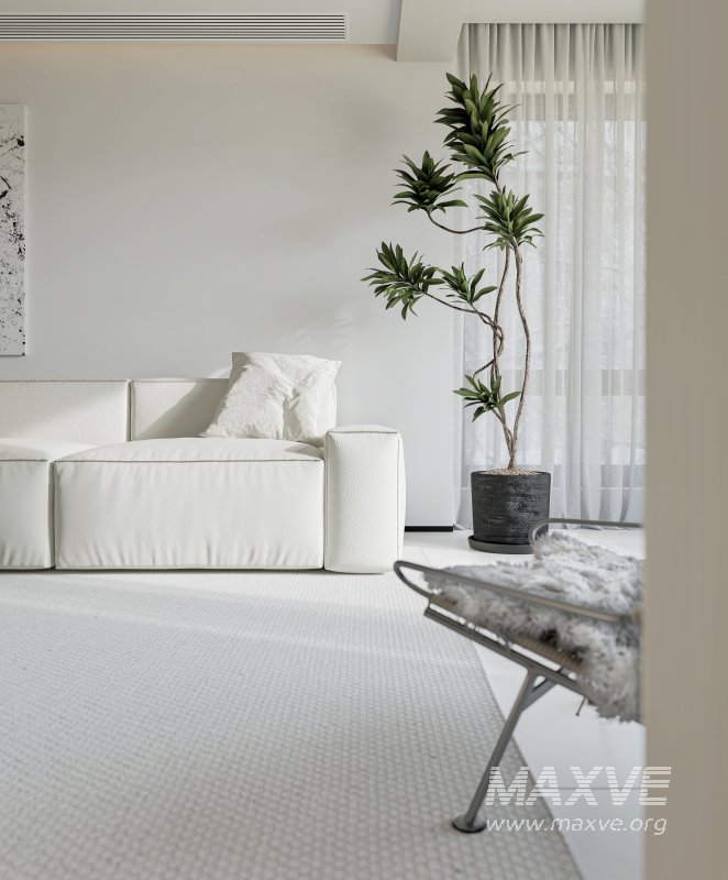 Modern living room and dining room interior scene - Image 3