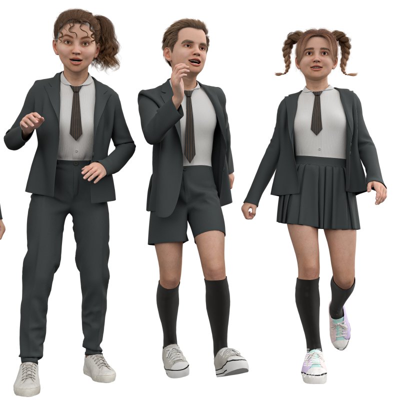 School Girls and Boy Uniform - Image 4