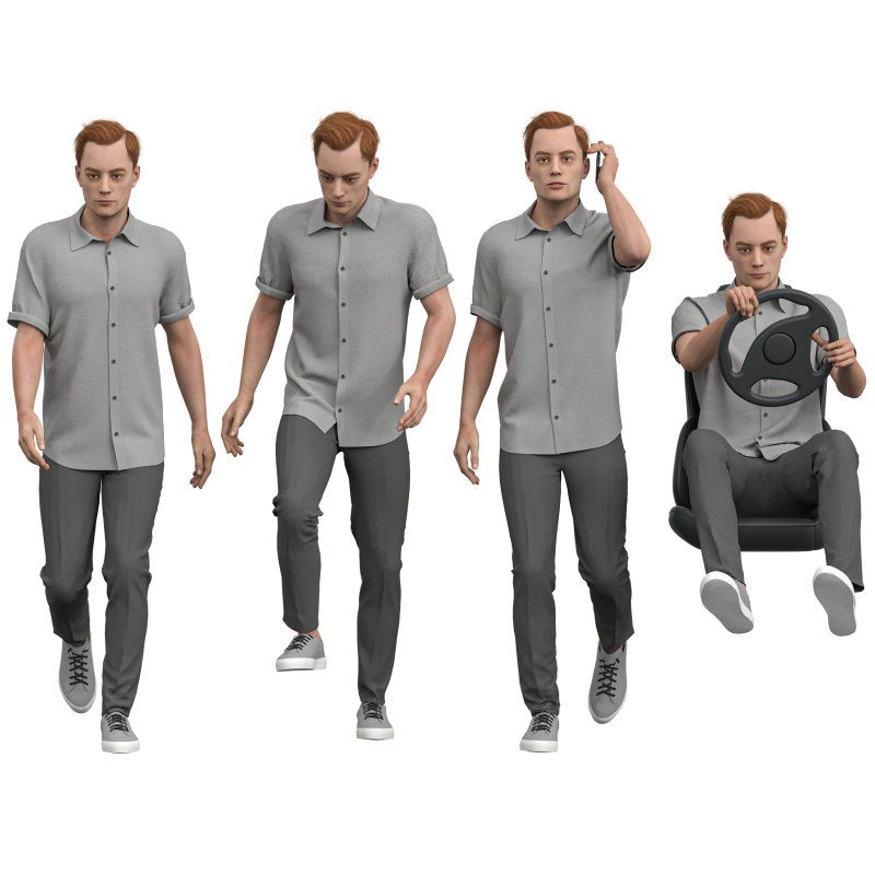 Casual Man in 04 Poses - Image 5