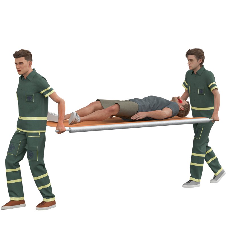 Emergency with Stretcher - Image 1