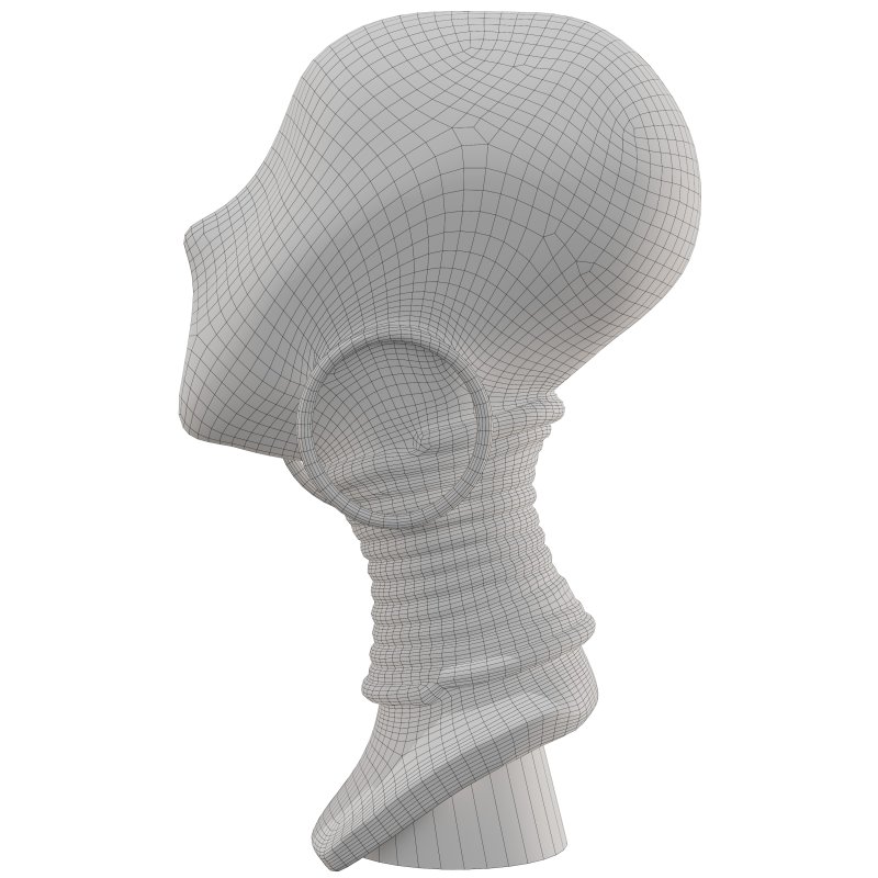 Antique African Woman Statue - Image 3