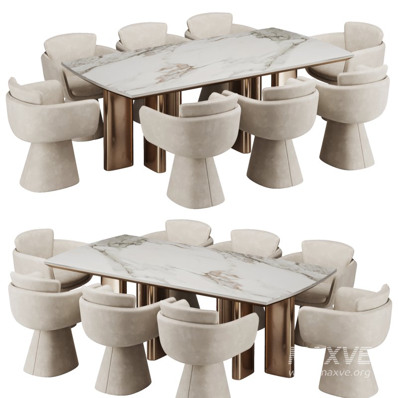 Dinning chair and table307 - Image 1