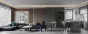 Modern living room and dining room interior scene - Thumbnail 6