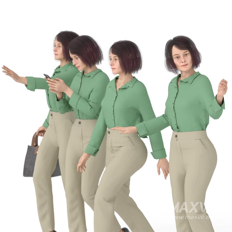 Official Woman in 04 Poses - Image 5