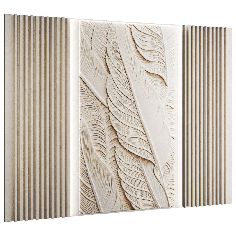Wall panel with tropical leaves 012 - Image 2