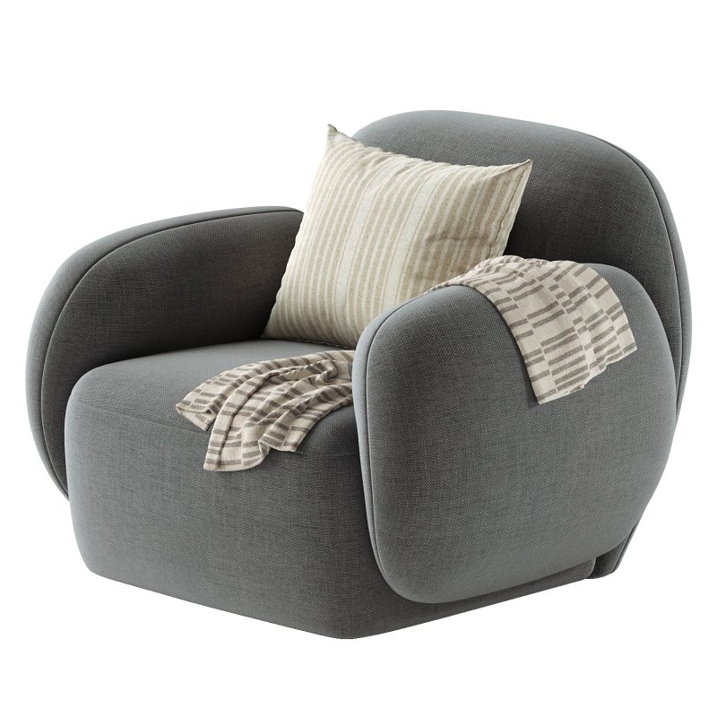 Hazel Beige Lounge Chair - Image 4