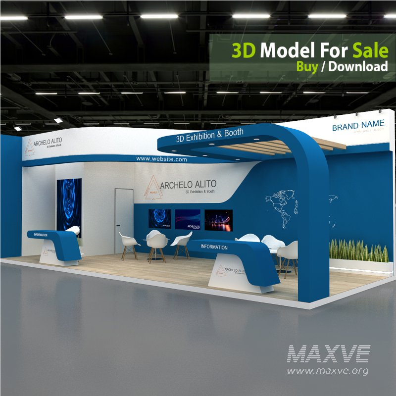 exhibition 3d model - Image 2