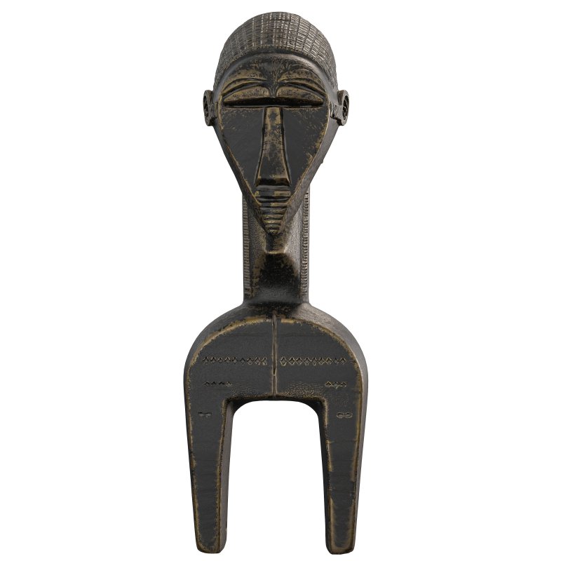 West African Heddle Pulley Figure Statue - Image 2