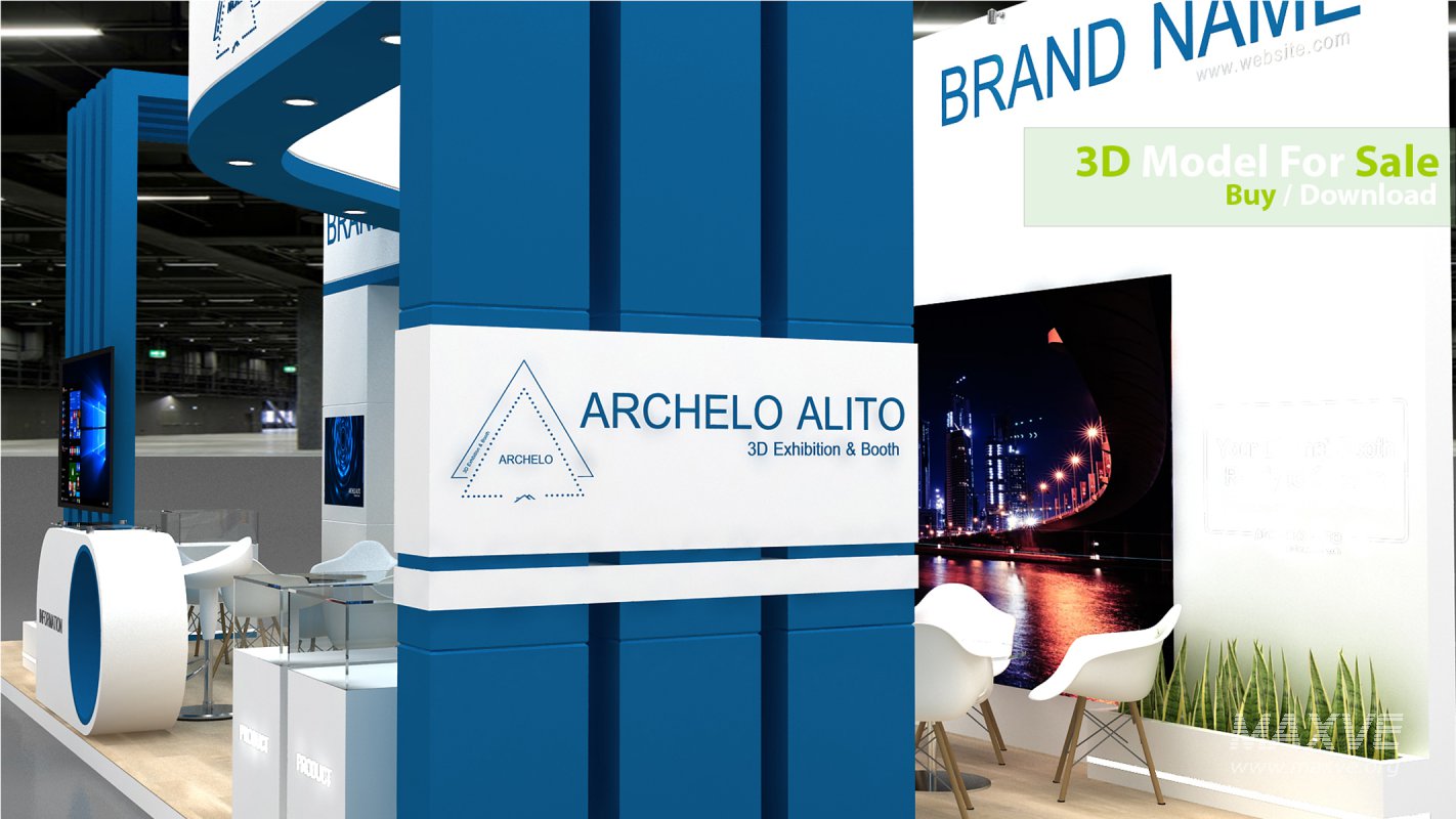 3D Exhibition Booth Model - Image 6