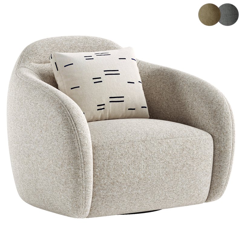 Ismo Swivel Lounge Chair - Image 8