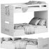 Abridged White Glaze Low Twin Kids Bunk Bed by crateandbarrel - Thumbnail 5