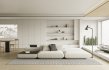 Modern living room and dining room interior scene - Thumbnail 4