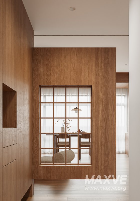 Modern living room and dining room interior scene - Image 6