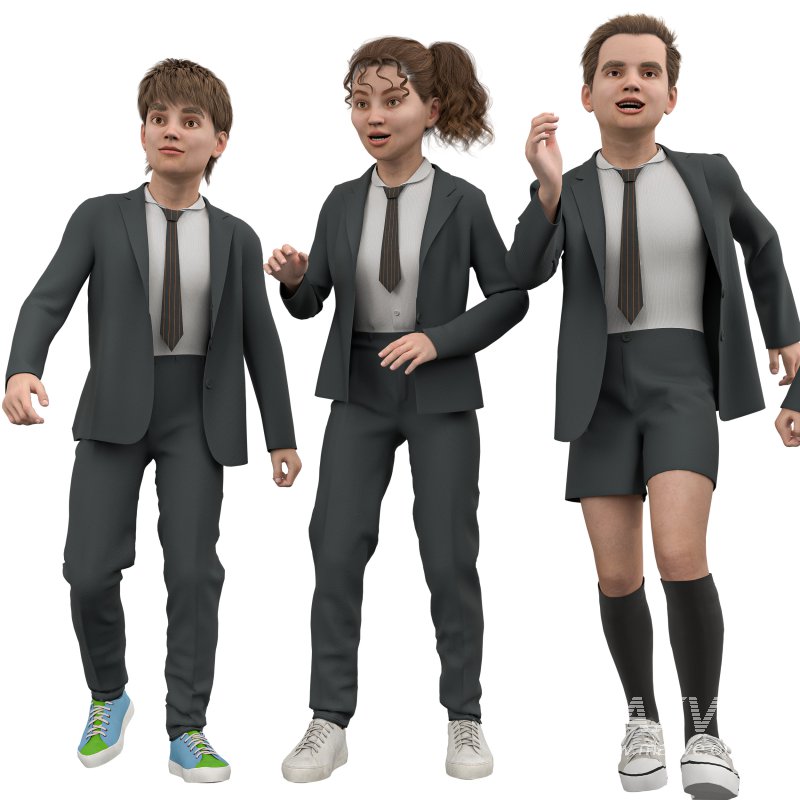 School Girls and Boy Uniform - Image 3