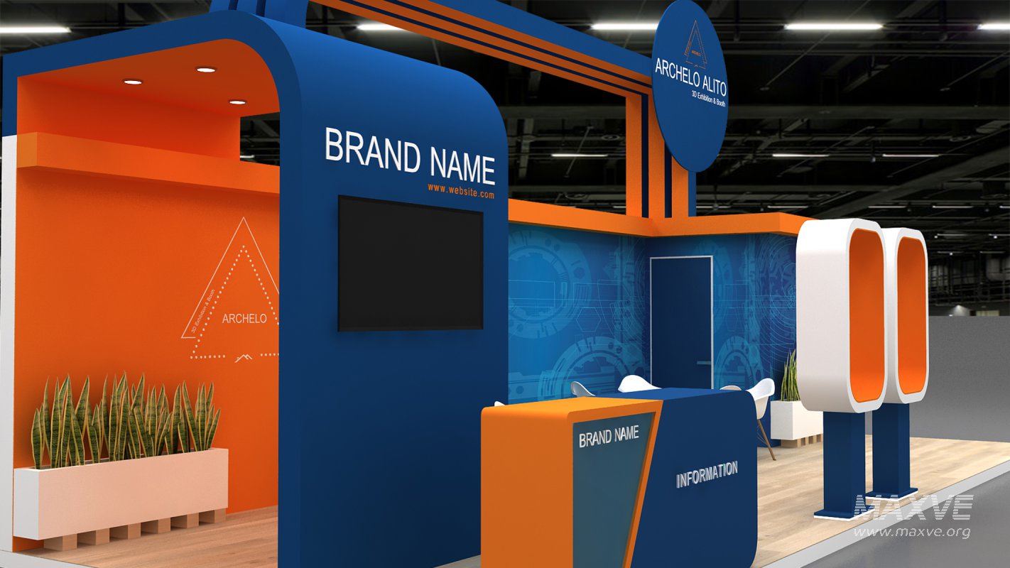 3d kiosk booth exhibition - Image 3