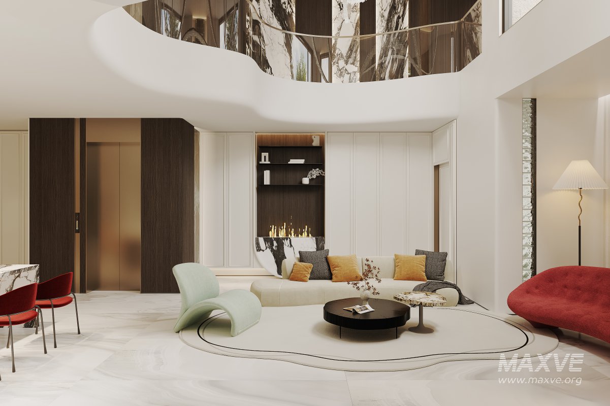 Luxury villa interior and courtyard - Image 7