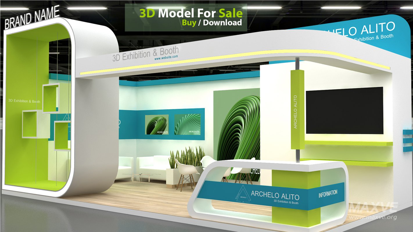 3d kiosk booth exhibition - Image 3