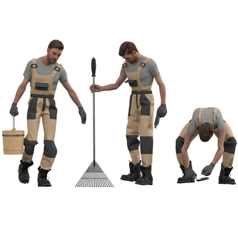 Gardener in 3poses - Image 2