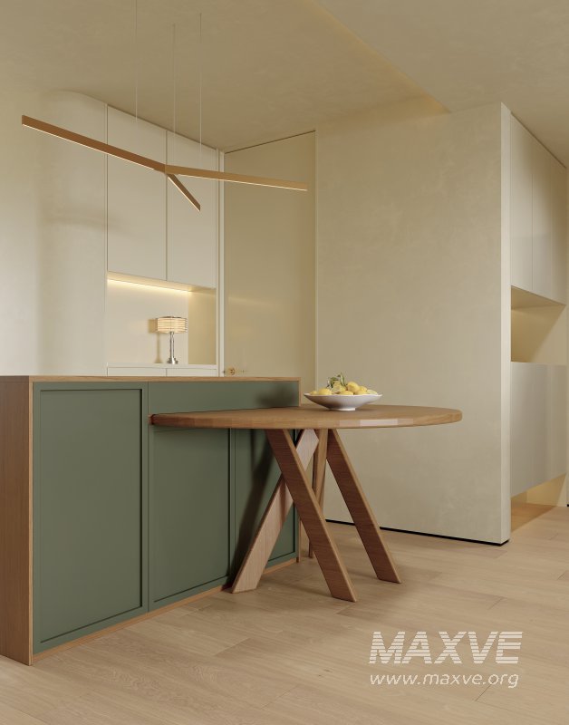 Modern living room and dining room interior scene - Image 2