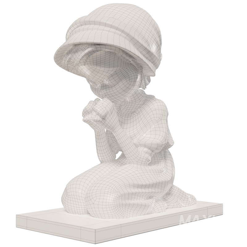 Prayer Girl Statue - Image 1