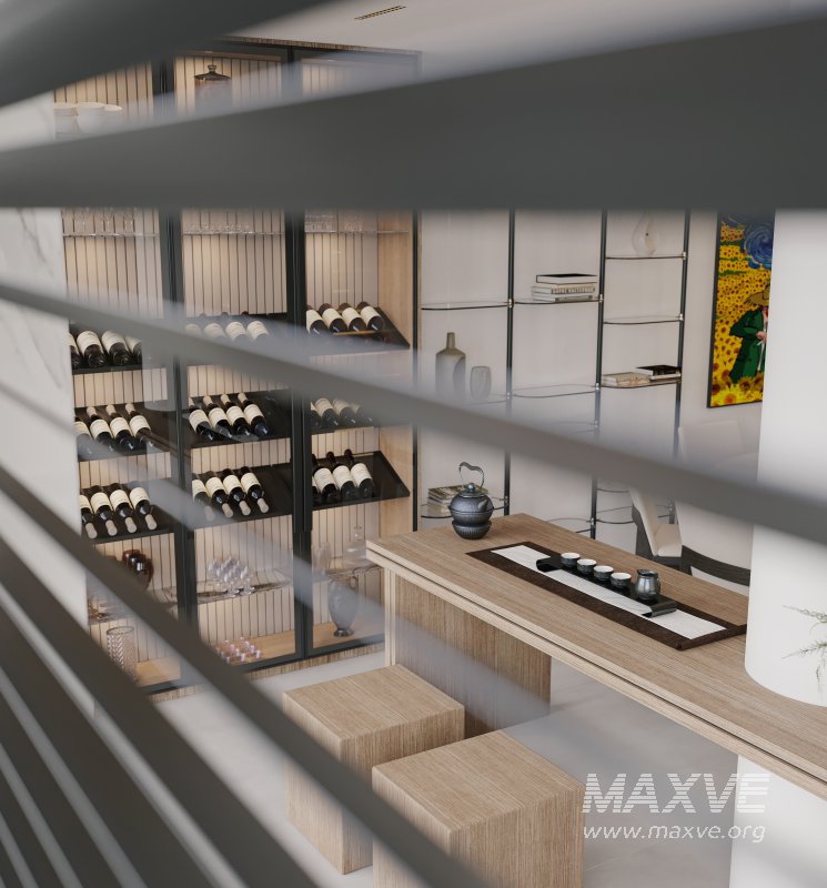 Modern living room and dining room interior scene - Image 5