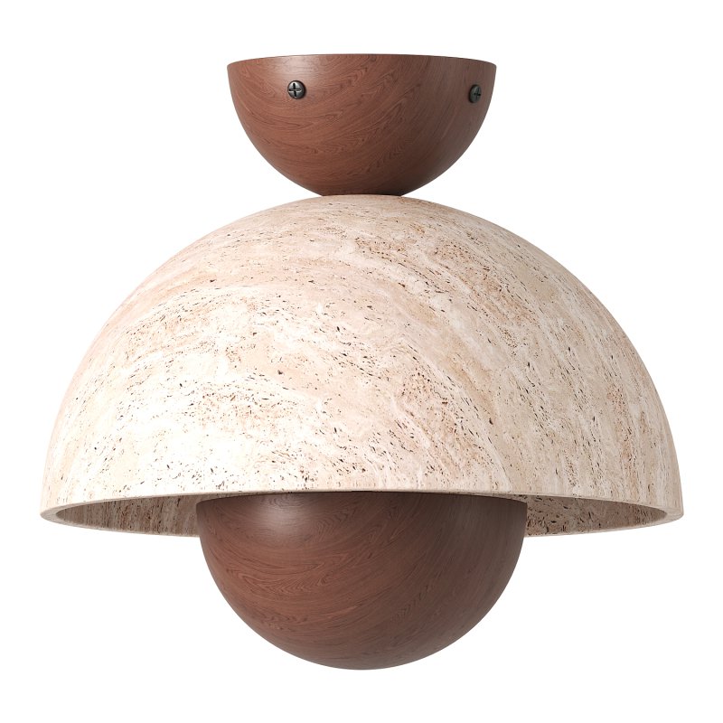 Nerio Travertine Ceiling Light - Image 4