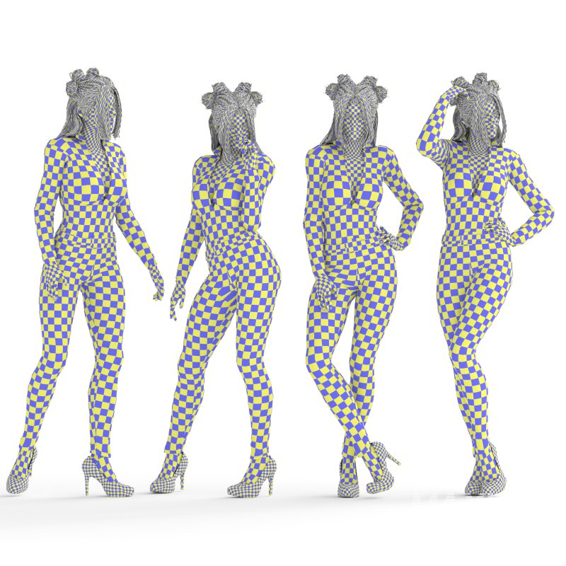 Cat Girl in 04 Poses - Image 5