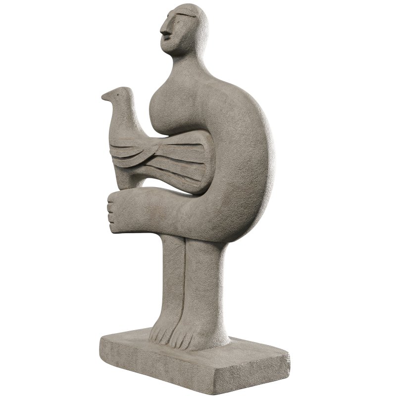 Concrete Historian Statue 03 - Image 2