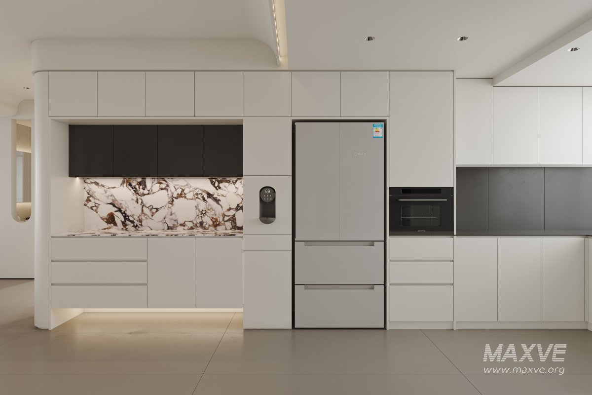 Modern living room and dining room interior scene - Image 10