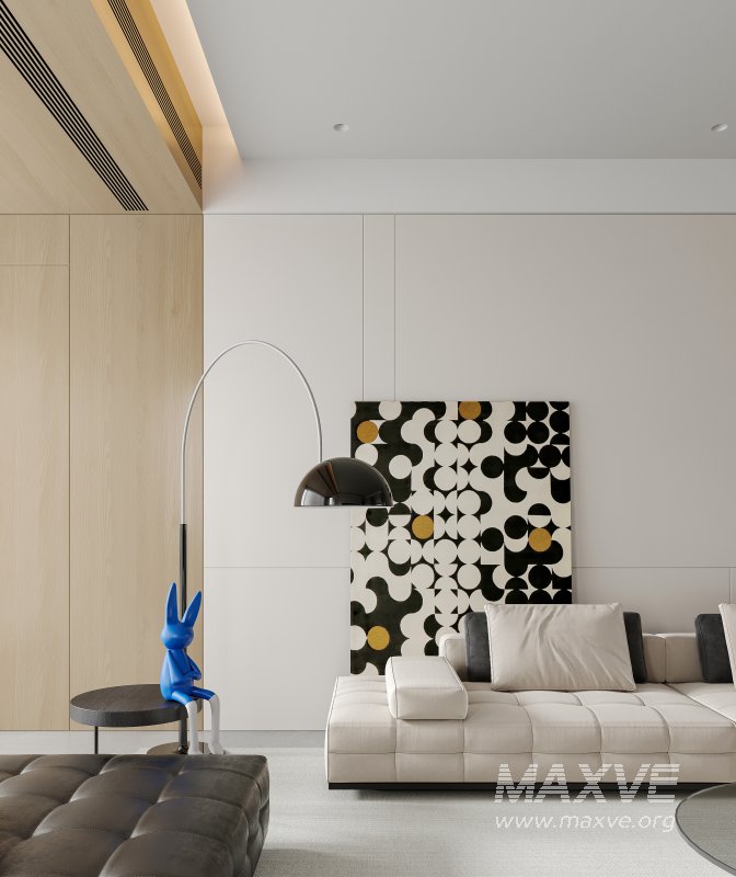 Modern living room and dining room interior scene - Image 5