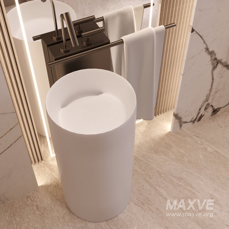 Luxury Unique Guest Bathroom - Image 2