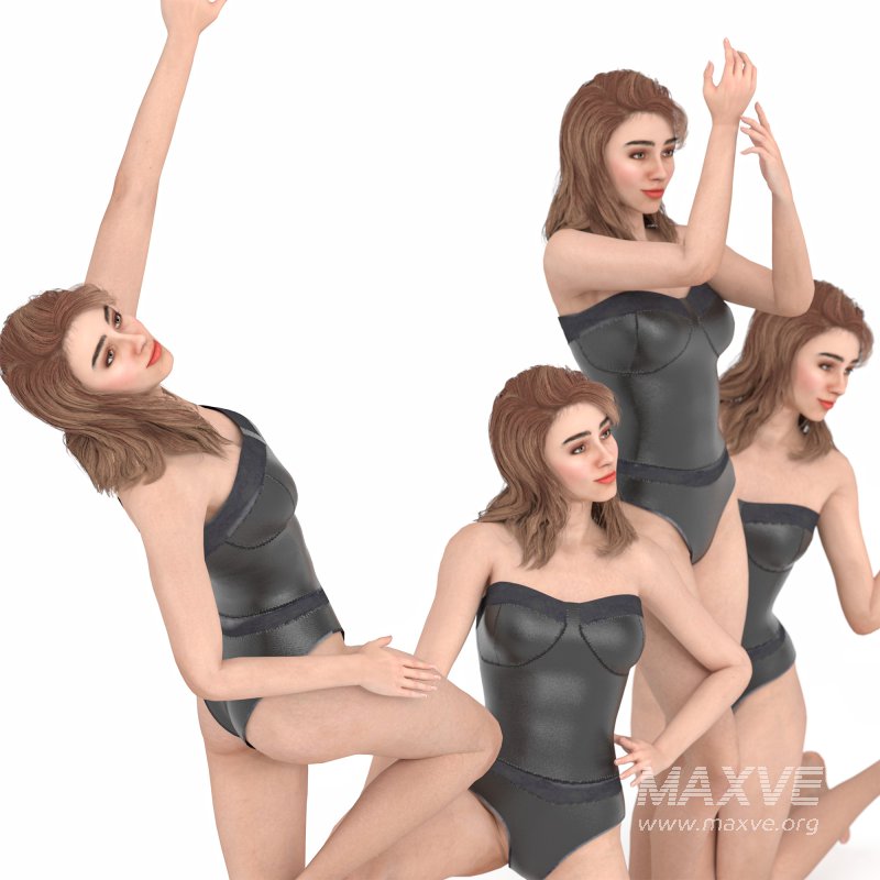 Woman in 04 Photography Poses - Image 4