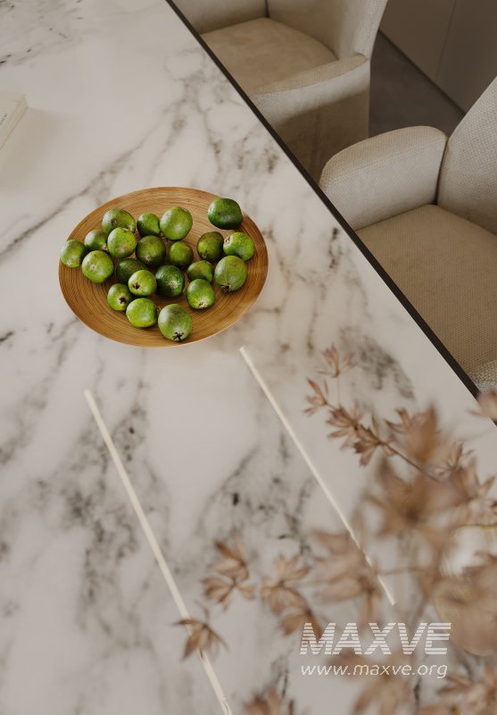 Modern living room and dining room interior scene - Image 2