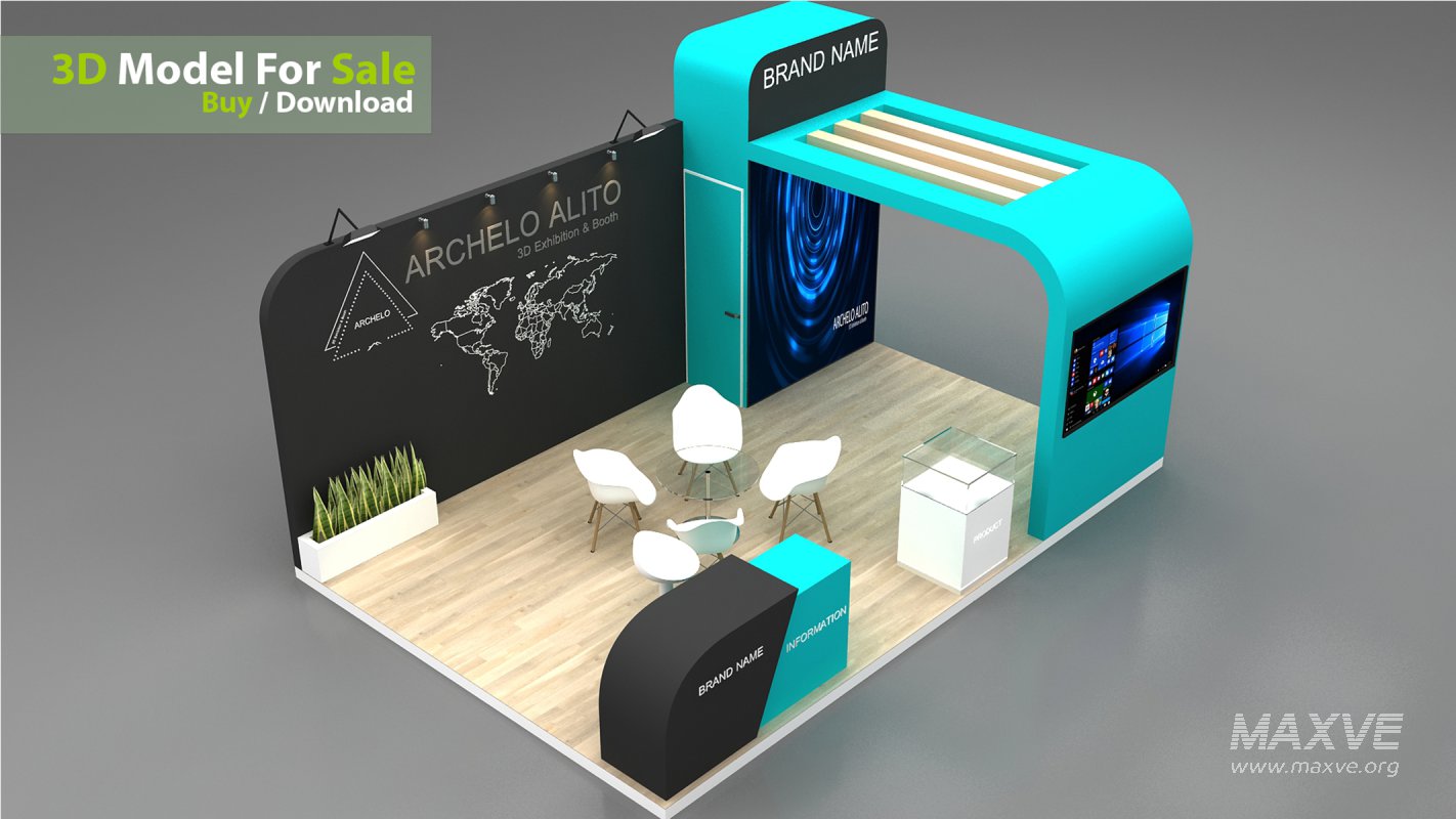 Exhibition Booth 3D Model - Image 3