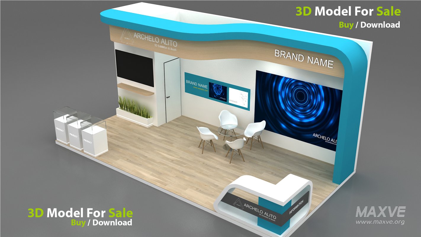 3D Exhibition Booth Model - Image 2