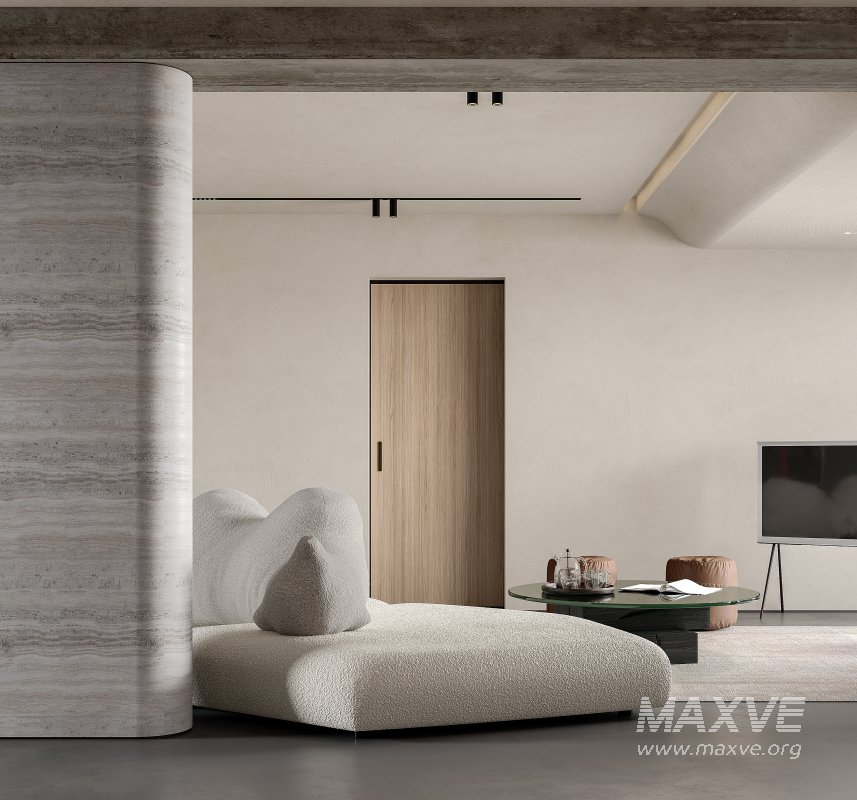 Modern living room and dining room interior scene - Image 16