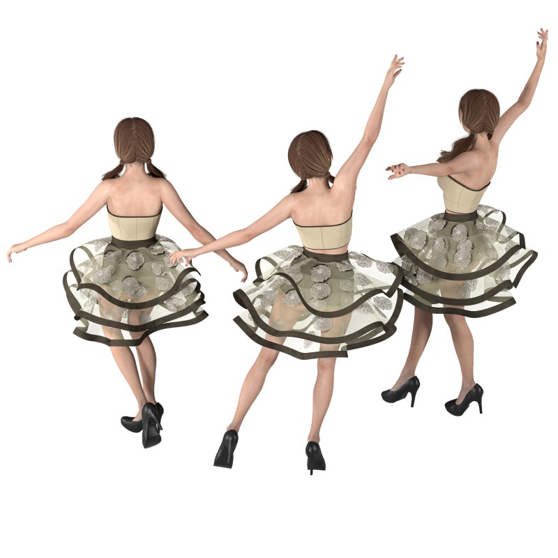 Asian Dancer girl 01 - Image 2