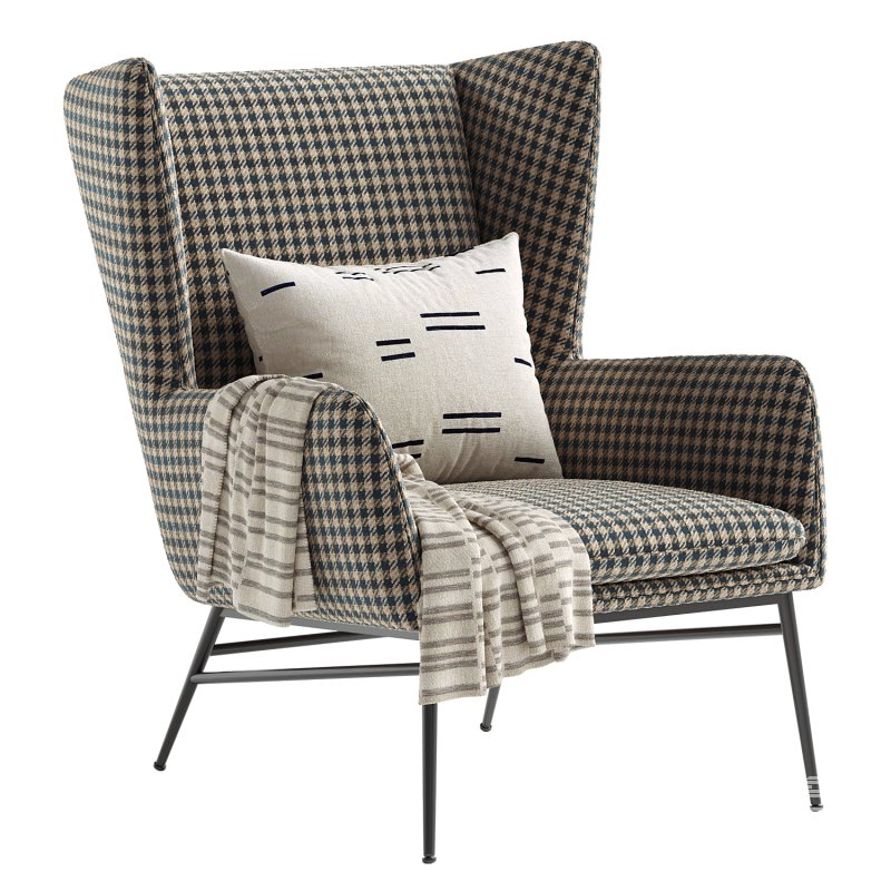 Kasen Belfast Navy Lounge Chair - Image 8